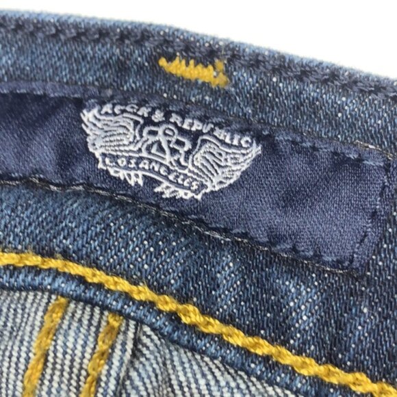 LIKE NEW ROCKamp; REPUBLIC KASANDRA FLARE BOOT JEANS 26x34 - Picture 4 of 13